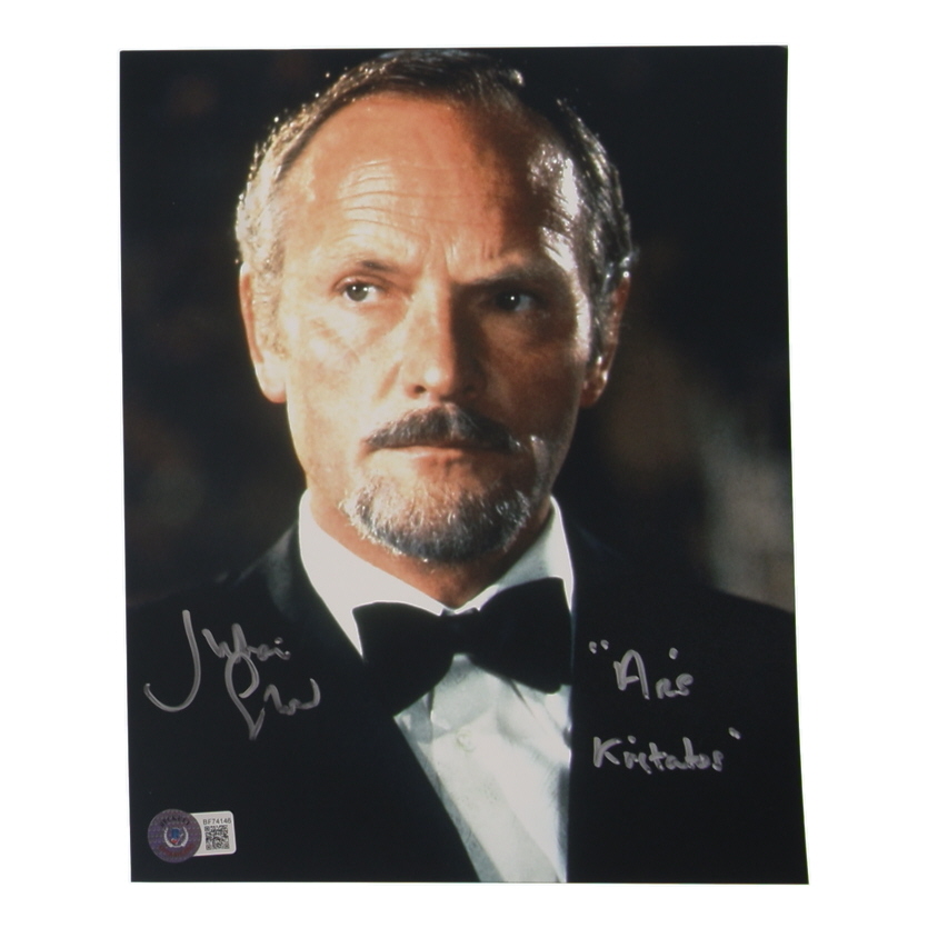 Julian Glover Signed "For Your Eyes Only" 8x10 Photo Inscribed "Aris Kristatos" (Beckett) at PristineAuction.com Julian Glover Signed "For Your Eyes Only" 8x10 Photo Inscribed "Aris Kristatos" (Beckett) at PristineAuction.com
