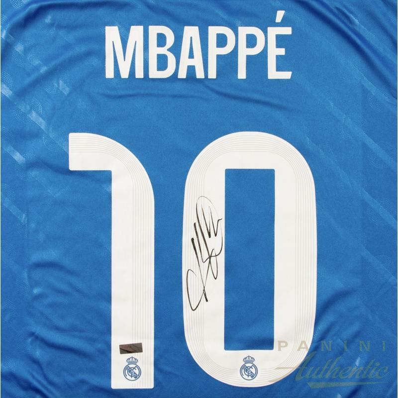 Kylian Mbappe Signed Real Madrid Nike Authentic Jersey (Panini) at PristineAuction.com Kylian Mbappe Signed Real Madrid Nike Authentic Jersey (Panini) at PristineAuction.com