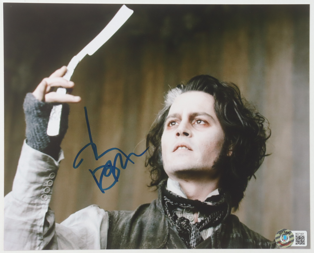 Johnny Depp Signed "Sweeney Todd: The Demon Barber of Fleet Street" 8x10 Photo (Beckett) at PristineAuction.com Johnny Depp Signed "Sweeney Todd: The Demon Barber of Fleet Street" 8x10 Photo (Beckett) at PristineAuction.com