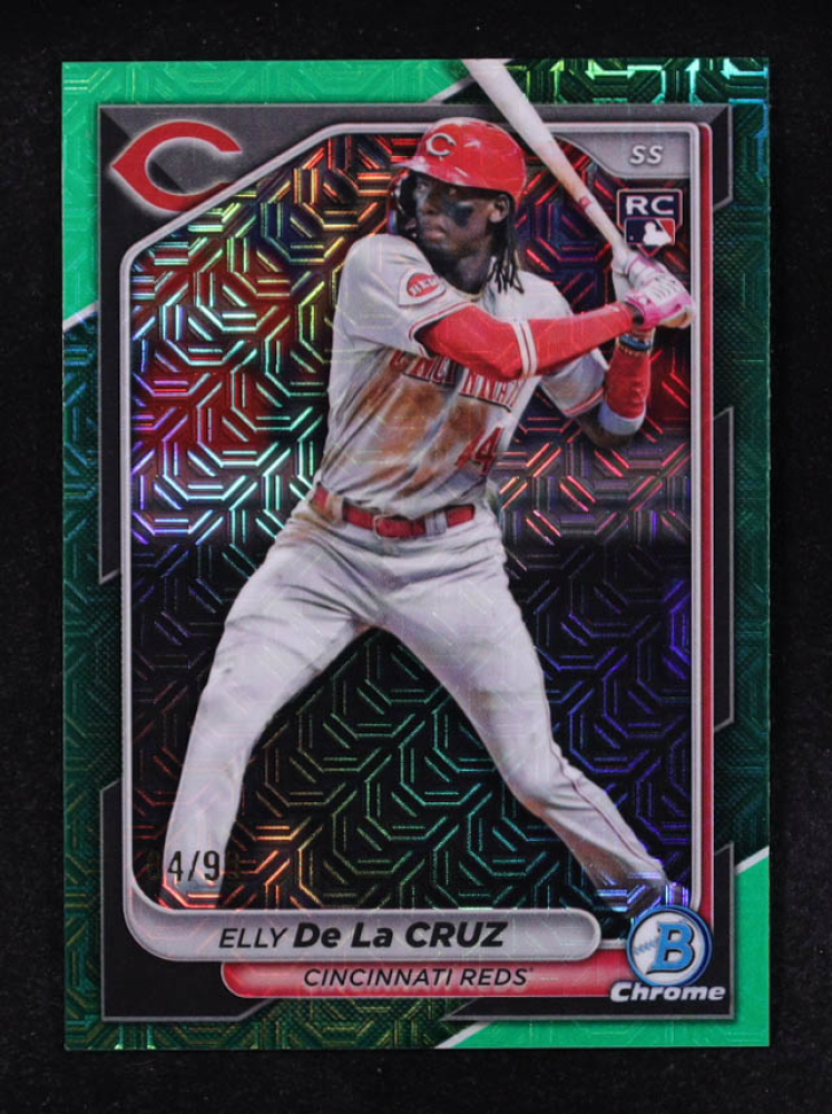 Elly De La Cruz 2024 Bowman Chrome Mega Box Green Refractors #42 RC #84/99