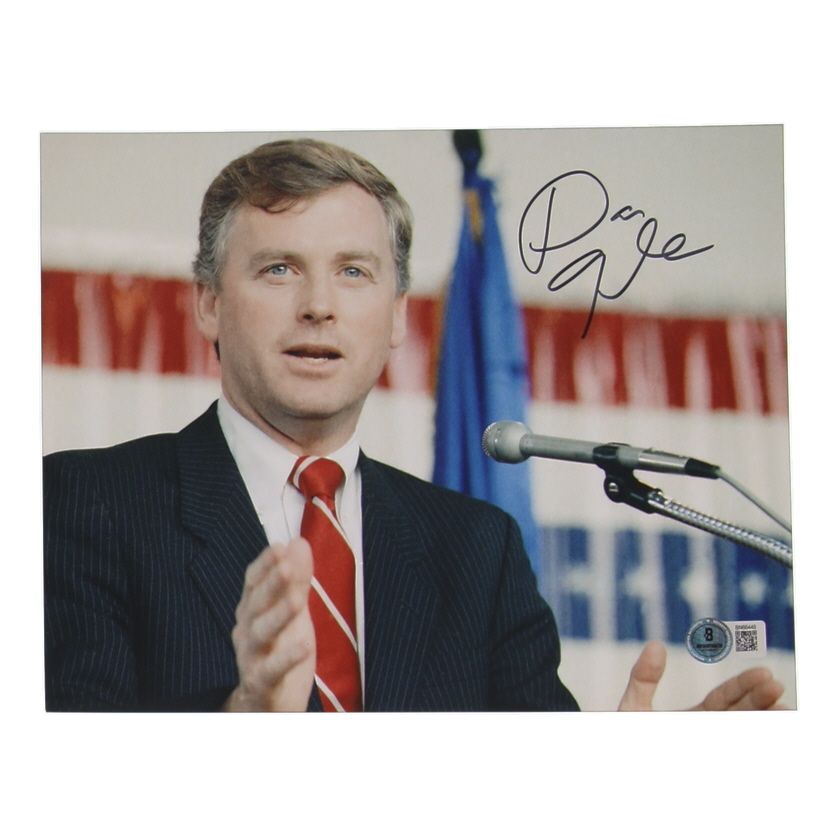 Dan Quayle Signed 8x10 Photo (Beckett) at PristineAuction.com Dan Quayle Signed 8x10 Photo (Beckett) at PristineAuction.com