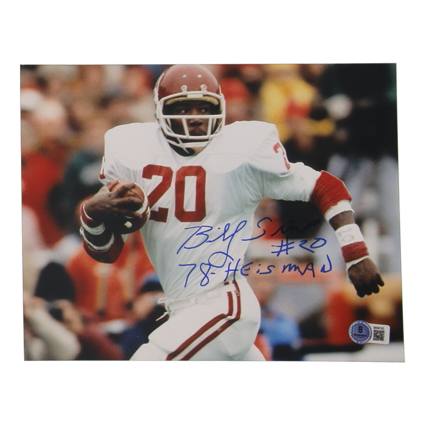 Billy Sims Signed Alabama Crimson Tide 8x10 Photo Inscribed "78 Heisman" (Beckett) at PristineAuction.com Billy Sims Signed Alabama Crimson Tide 8x10 Photo Inscribed "78 Heisman" (Beckett) at PristineAuction.com