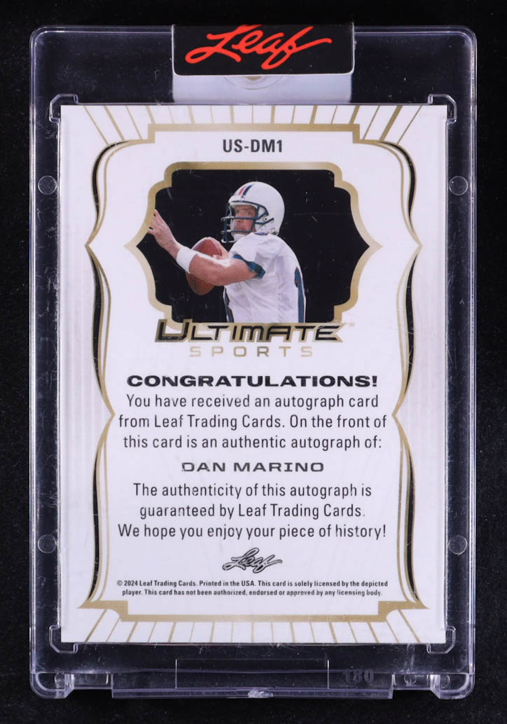 Dan Marino 2024 Leaf Ultimate Sports Auto #US-DM1 #1/1 at PristineAuction.com Dan Marino 2024 Leaf Ultimate Sports Auto #US-DM1 #1/1 at PristineAuction.com