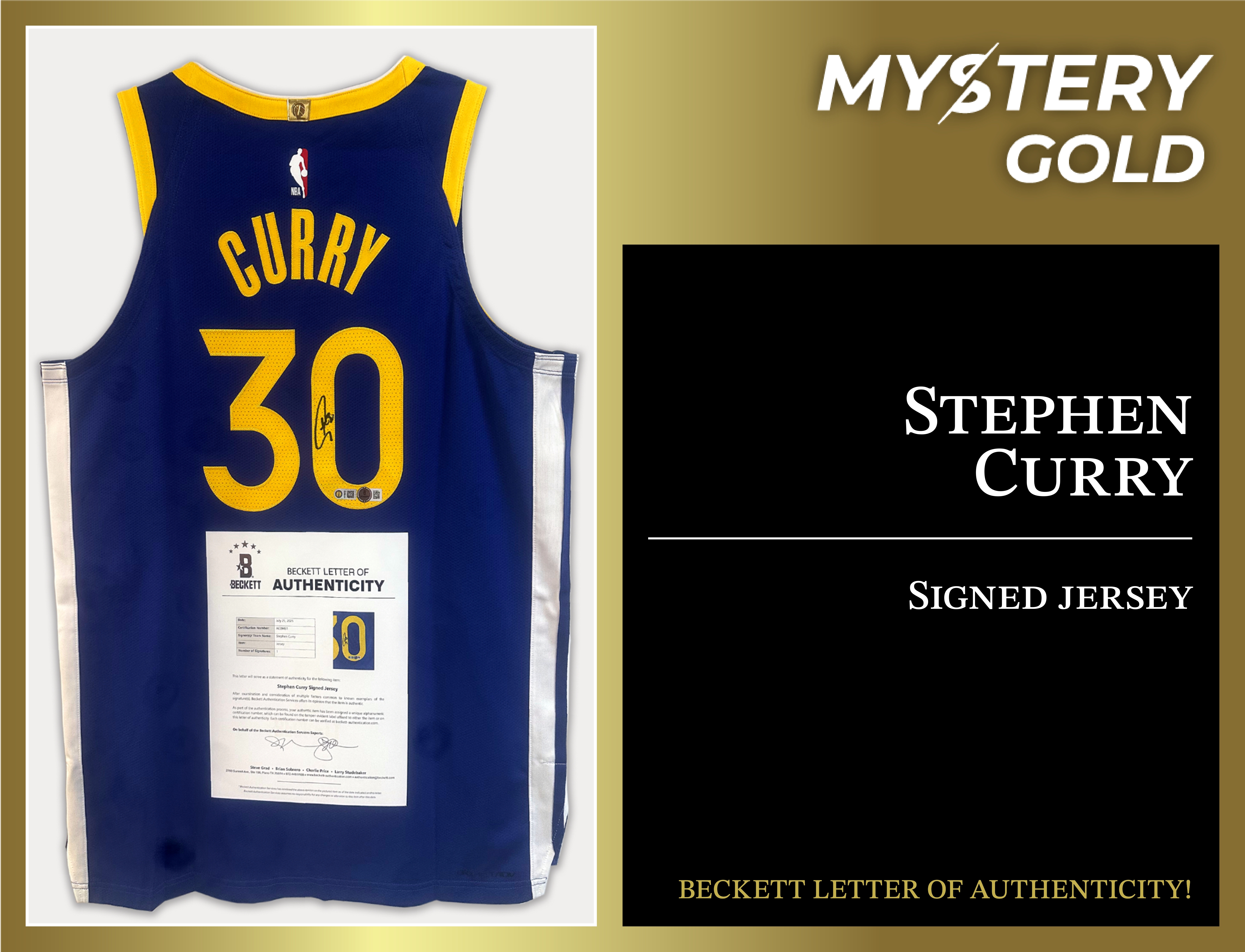 MYSTERY GOLD PRESENTS Memorabilia Grails Each PACK - CONTAINS 1 Certified Autographed Jersey! at PristineAuction.com MYSTERY GOLD PRESENTS Memorabilia Grails Each PACK - CONTAINS 1 Certified Autographed Jersey! at PristineAuction.com