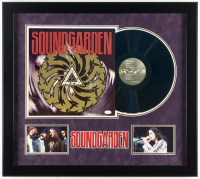 Soundgarden "Badmotorfinger" Custom Framed Vinyl Record Album Display Signed By (4) with Chris Cornell, Kim Thayil, Ben Shepherd & Matt Cameron (JSA) at PristineAuction.com