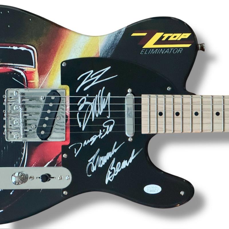 Billy Gibbons, Frank Beard & Dusty Hill Signed "ZZ Top" Custom Telecaster Guitar (JSA) at PristineAuction.com Billy Gibbons, Frank Beard & Dusty Hill Signed "ZZ Top" Custom Telecaster Guitar (JSA) at PristineAuction.com