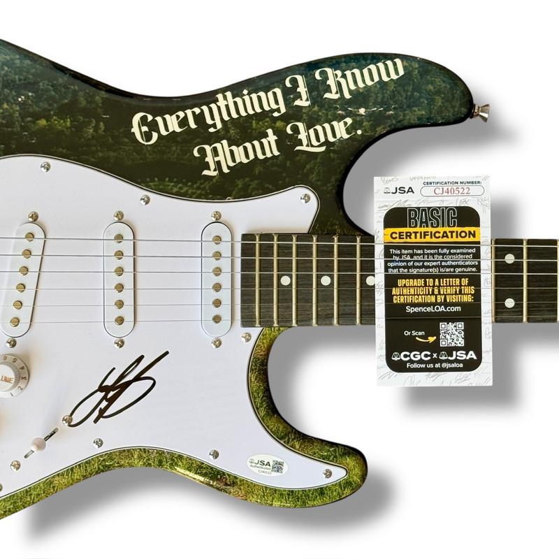 Laufey Signed "Everything I Know About Love" Custom Stratocaster Guitar (JSA) at PristineAuction.com Laufey Signed "Everything I Know About Love" Custom Stratocaster Guitar (JSA) at PristineAuction.com