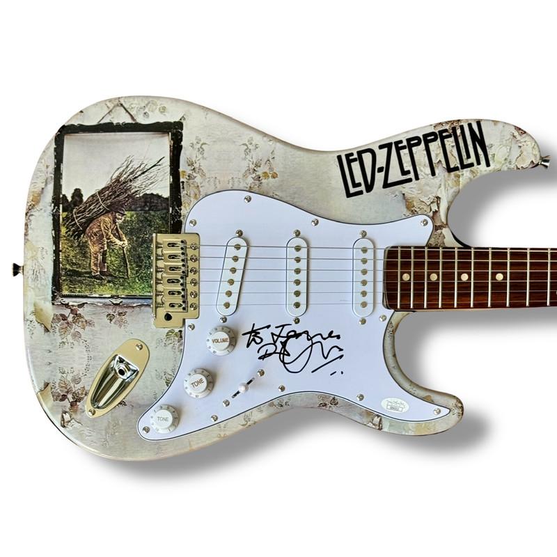 Robert Plant Signed "Led Zepplin IV" Custom Fender Stratocaster Guitar (JSA) at PristineAuction.com Robert Plant Signed "Led Zepplin IV" Custom Fender Stratocaster Guitar (JSA) at PristineAuction.com