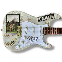 Robert Plant Signed "Led Zepplin IV" Custom Fender Stratocaster Guitar (JSA) at PristineAuction.com