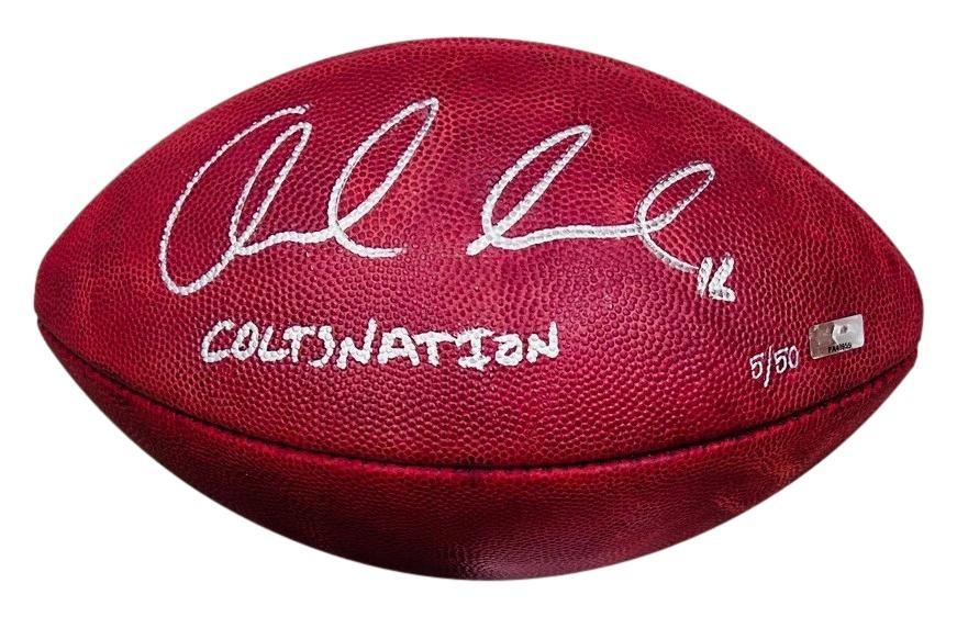 Andrew Luck Signed "The Duke" Official NFL Game Ball Inscribed "Colts Nation" (Panini) at PristineAuction.com Andrew Luck Signed "The Duke" Official NFL Game Ball Inscribed "Colts Nation" (Panini) at PristineAuction.com