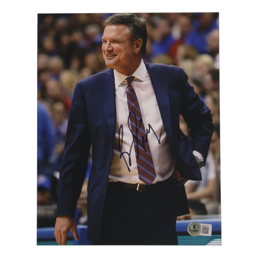 Bill Self Signed Kansas Jayhawks 8x10 Photo (Beckett) at PristineAuction.com Bill Self Signed Kansas Jayhawks 8x10 Photo (Beckett) at PristineAuction.com