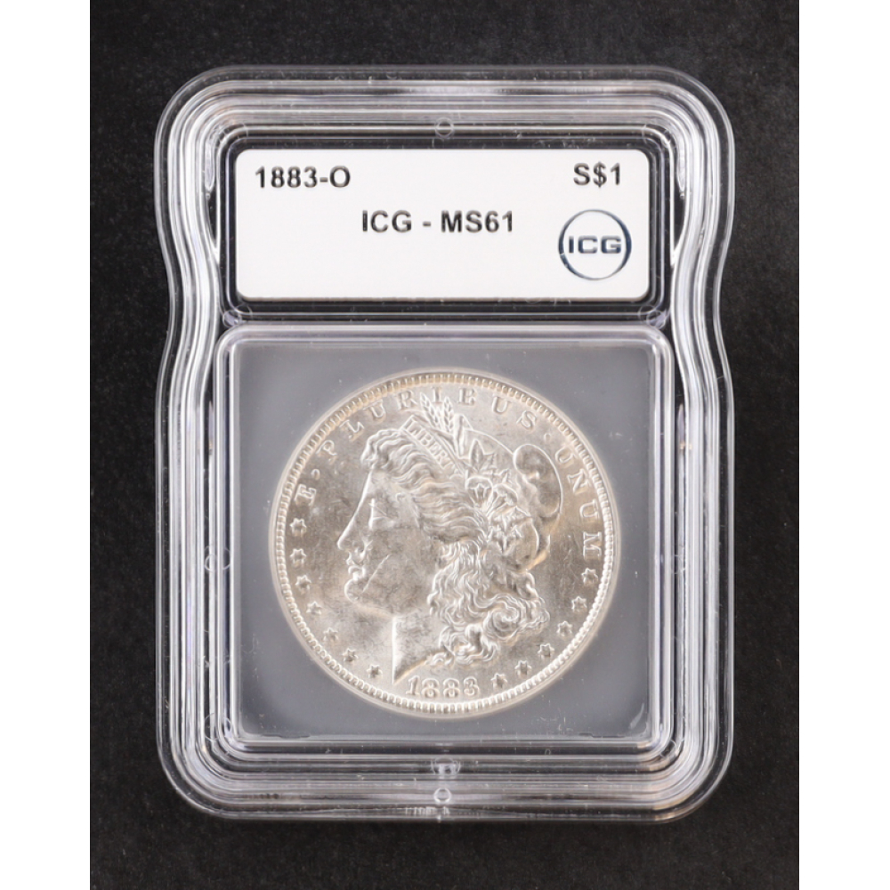 1883-O Morgan Silver $1 Dollar (ICG MS61) at PristineAuction.com