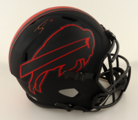 James Cook Signed Bills Full-Size Eclipse Alternate Speed Helmet (Beckett) at PristineAuction.com