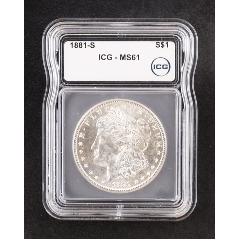 1881-S Morgan Silver $1 Dollar (ICG MS61) at PristineAuction.com