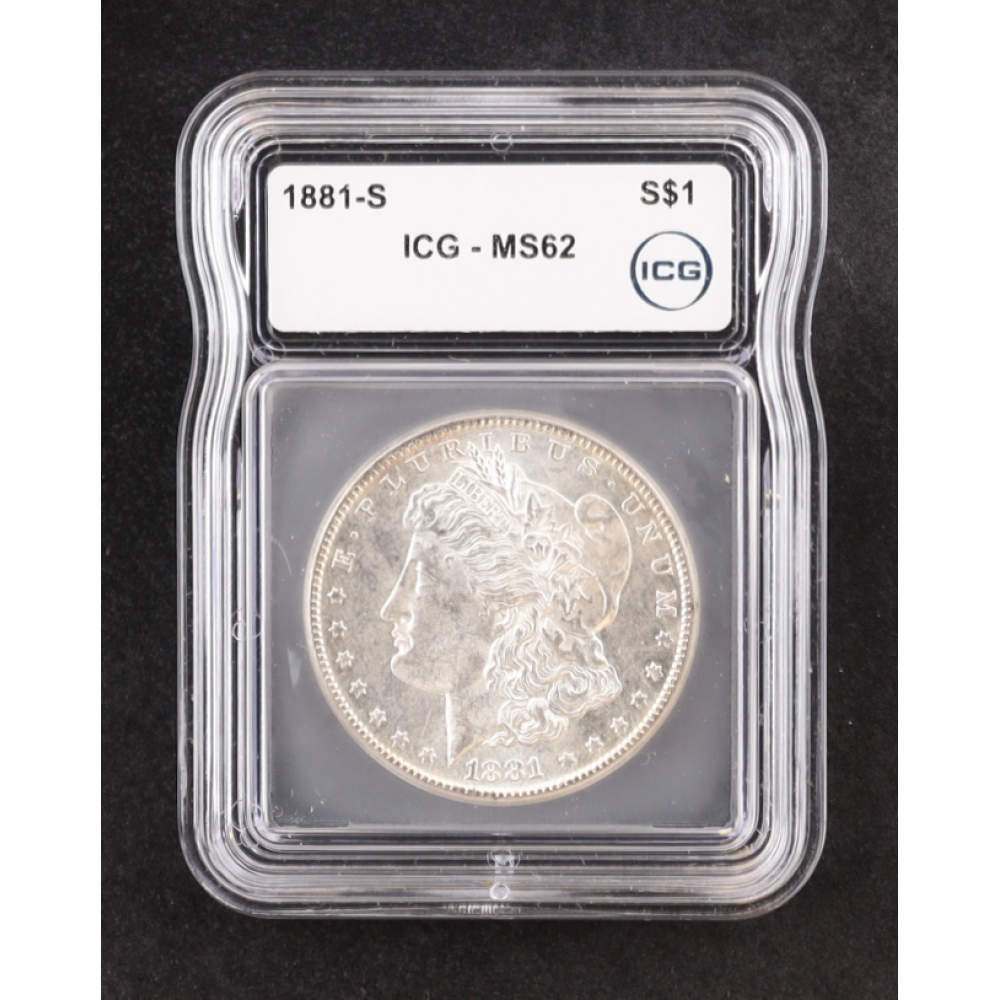 1881-S Morgan Silver $1 Dollar (ICG MS62) at PristineAuction.com