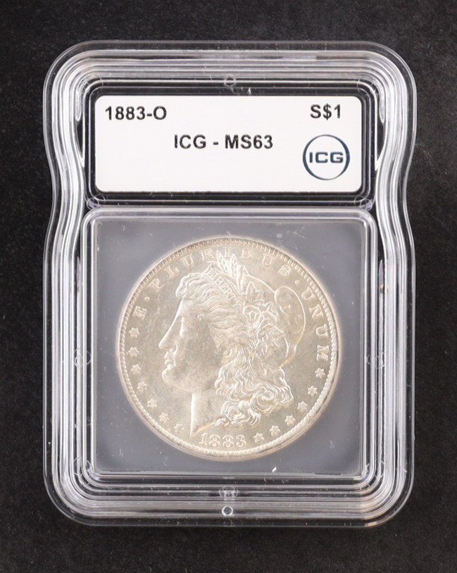 1883-O Morgan Silver Dollar (ICG MS63) at PristineAuction.com 1883-O Morgan Silver Dollar (ICG MS63) at PristineAuction.com