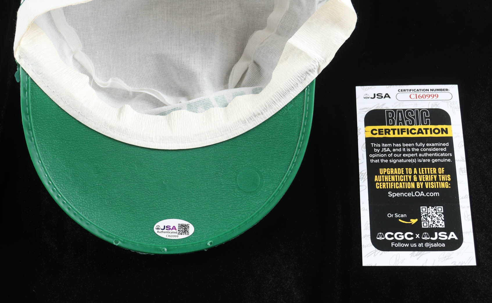 Fergie Jenkins Signed Painter's Hat Inscribed "HOF 91" (JSA) at PristineAuction.com Fergie Jenkins Signed Painter's Hat Inscribed "HOF 91" (JSA) at PristineAuction.com