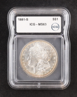 1881-S Morgan Silver $1 Dollar (ICG MS63) at PristineAuction.com