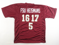 Jameis Winston, Chris Weinke, & Charlie Ward Signed "FSU Heismans" Jersey With Heisman Inscriptions (Beckett) at PristineAuction.com