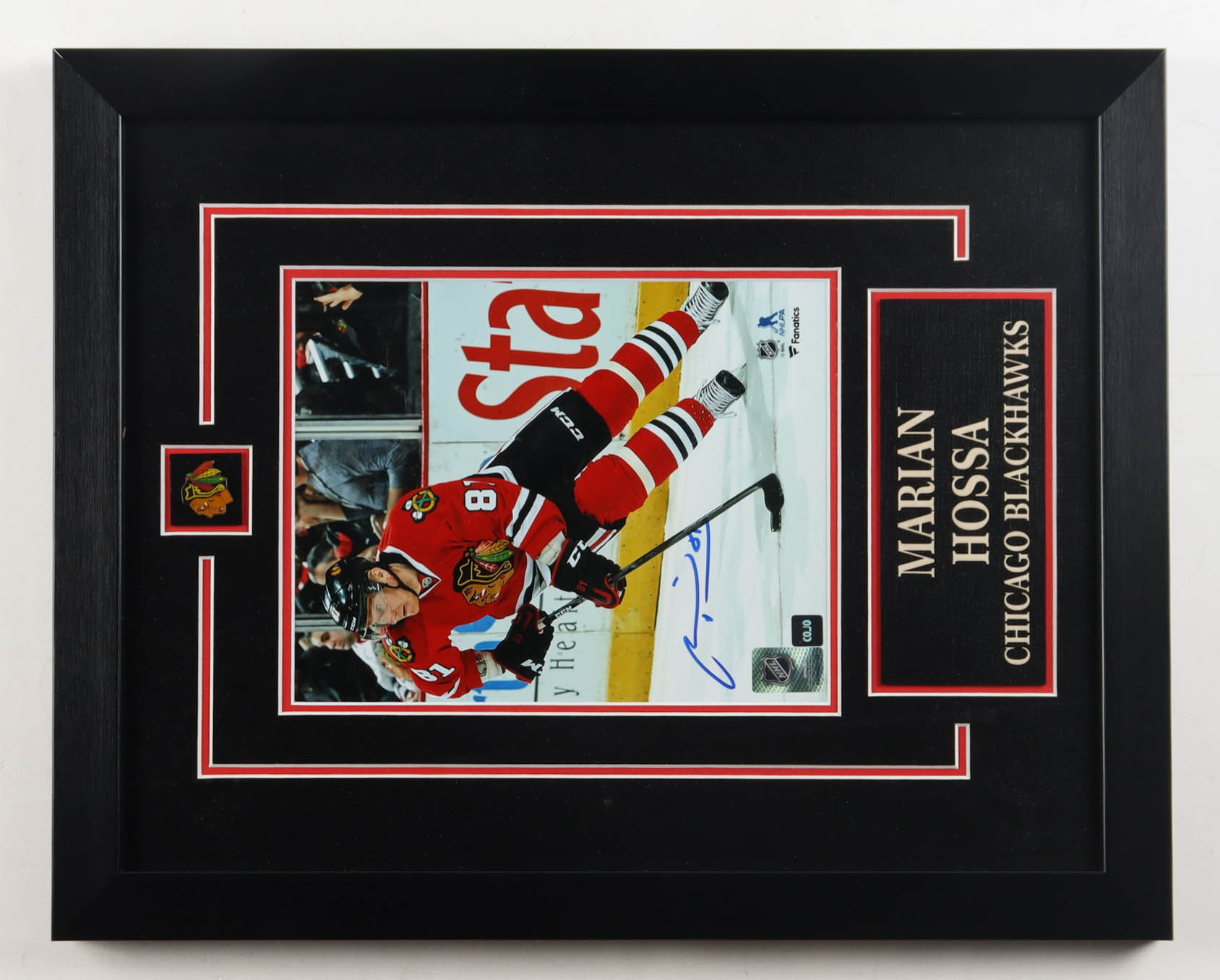 Marian Hossa Signed Blackhawks Custom Framed Photo (COJO) at PristineAuction.com Marian Hossa Signed Blackhawks Custom Framed Photo (COJO) at PristineAuction.com