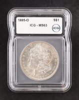 1885-O Morgan Silver $1 Dollar (ICG MS63) at PristineAuction.com
