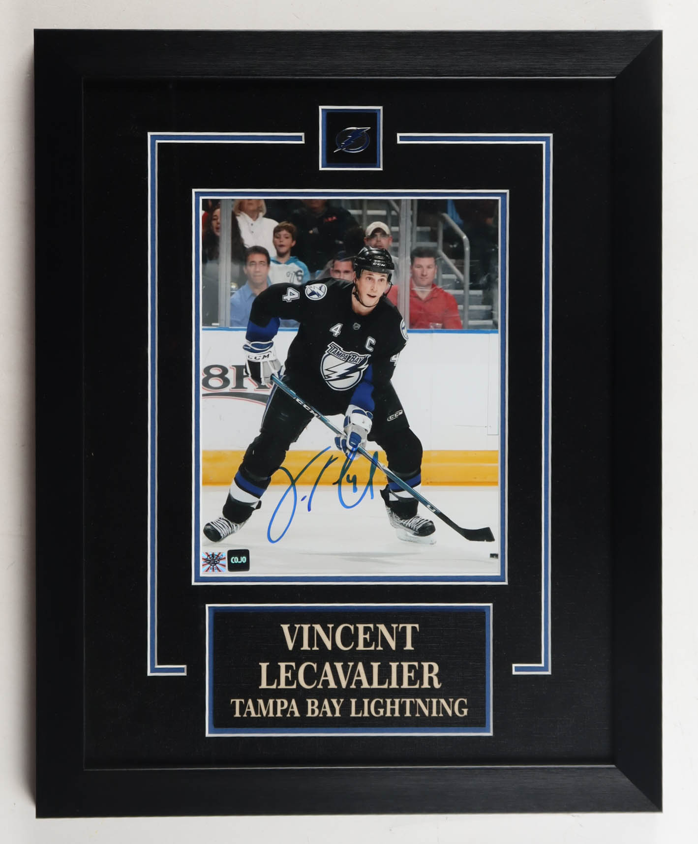 Vincent Lecavalier Signed Lightning Custom Framed Photo (COJO) at PristineAuction.com Vincent Lecavalier Signed Lightning Custom Framed Photo (COJO) at PristineAuction.com