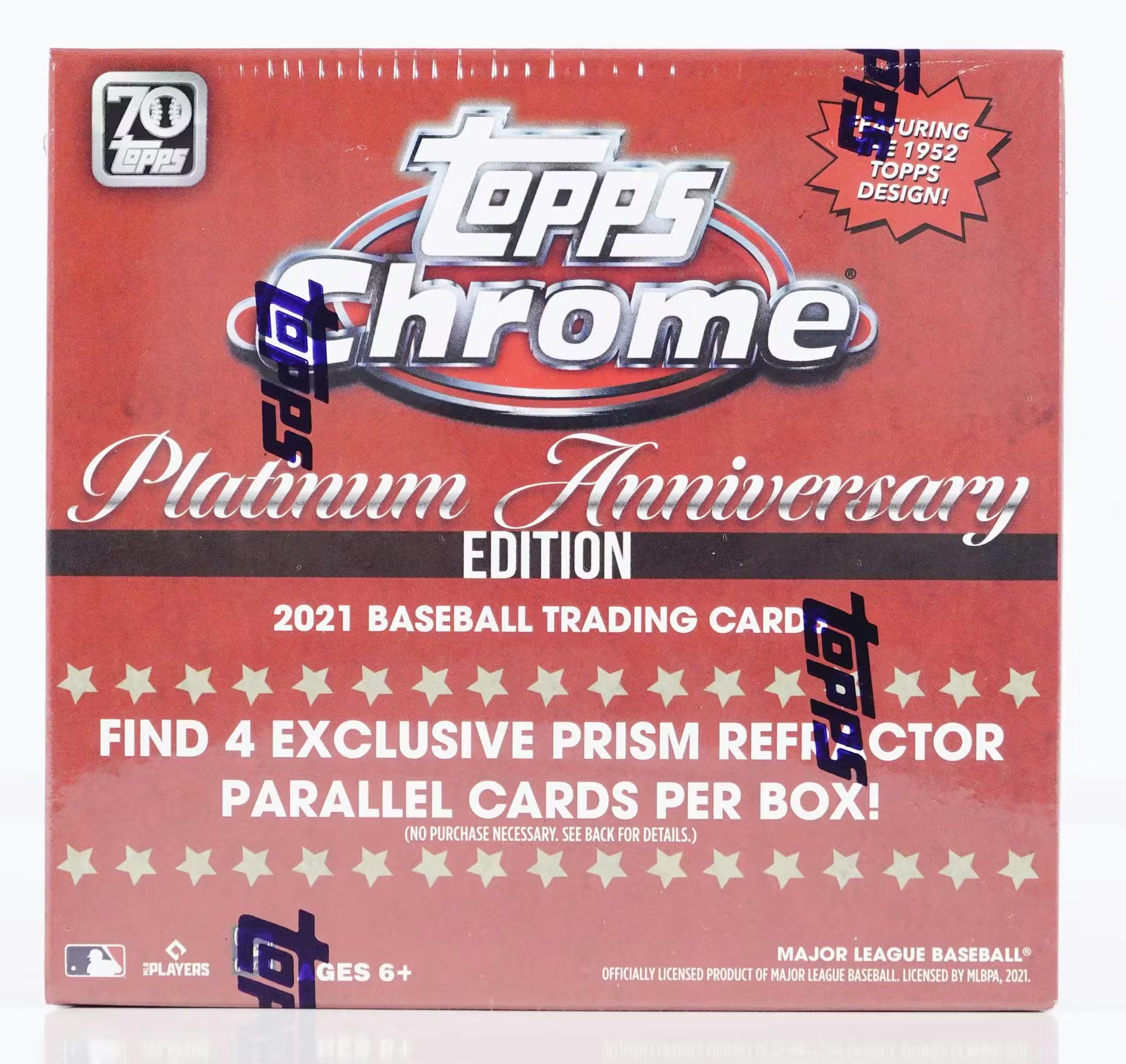 2021 Topps Chrome Platinum Anniversary Baseball Mega Box (Red) at PristineAuction.com 2021 Topps Chrome Platinum Anniversary Baseball Mega Box (Red) at PristineAuction.com