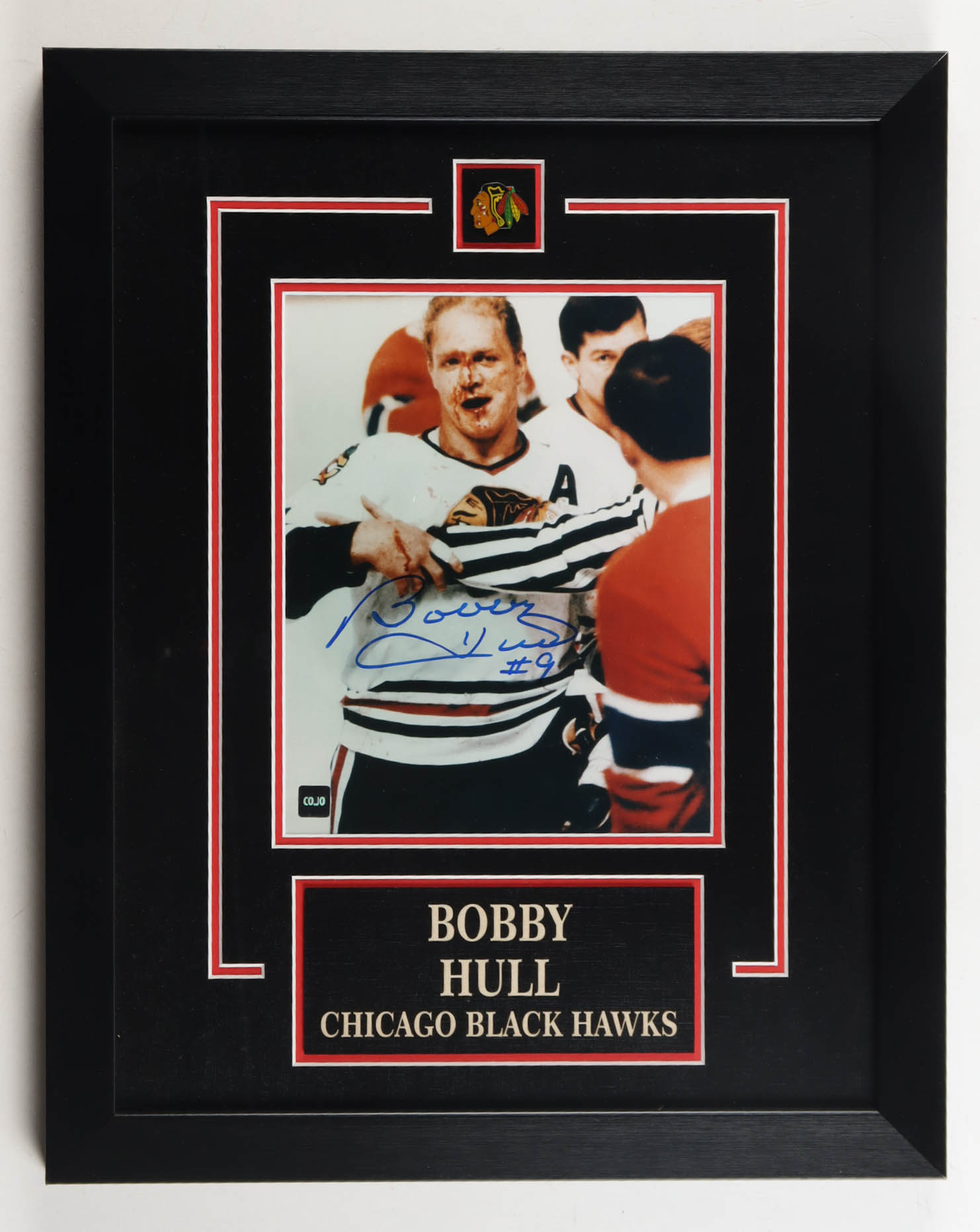 Bobby Hull Signed Blackhawks Custom Framed Photo (COJO) at PristineAuction.com Bobby Hull Signed Blackhawks Custom Framed Photo (COJO) at PristineAuction.com
