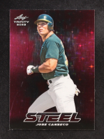 Jose Canseco 2023 Leaf Trinity Mega Box Stars and Dots Pink #S-40 #8/25 at PristineAuction.com