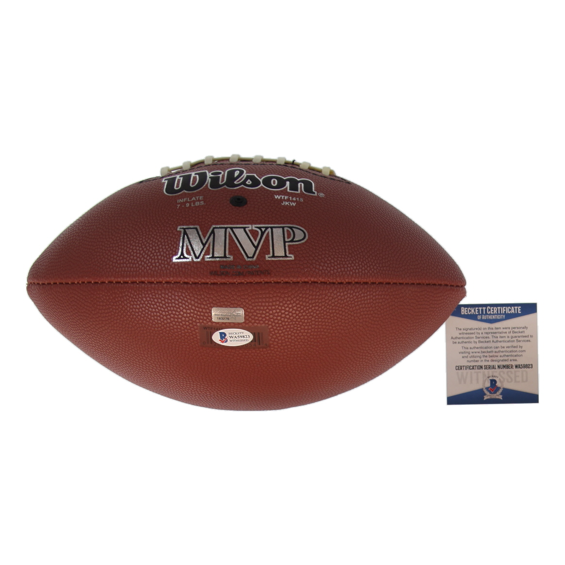 Chase Winovich Signed NFL Football (Beckett & NEP) at PristineAuction.com Chase Winovich Signed NFL Football (Beckett & NEP) at PristineAuction.com