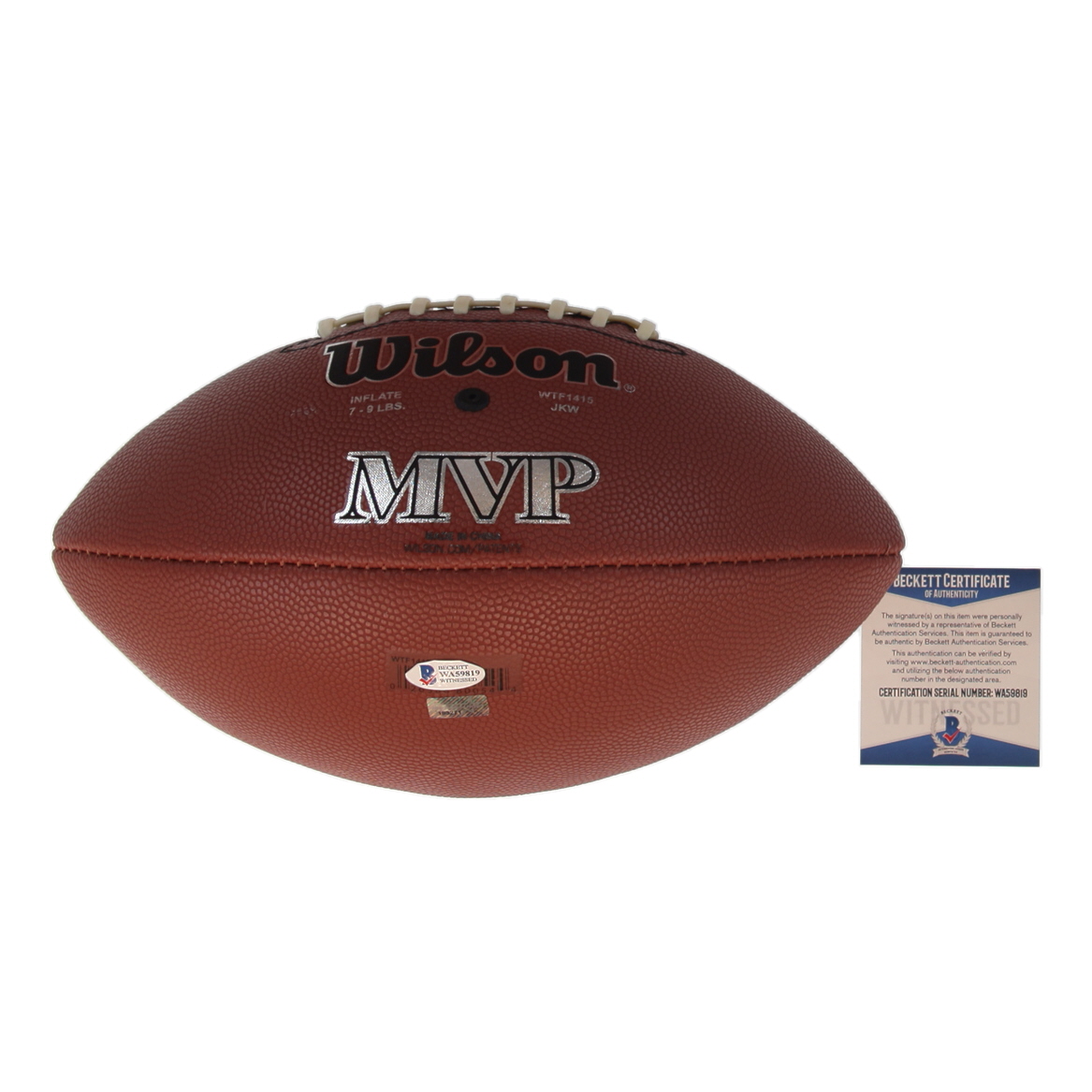 Chase Winovich Signed NFL Football (Beckett & NEP) at PristineAuction.com Chase Winovich Signed NFL Football (Beckett & NEP) at PristineAuction.com