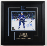 Victor Hedman Signed Lightning Custom Framed Photo (COJO) at PristineAuction.com