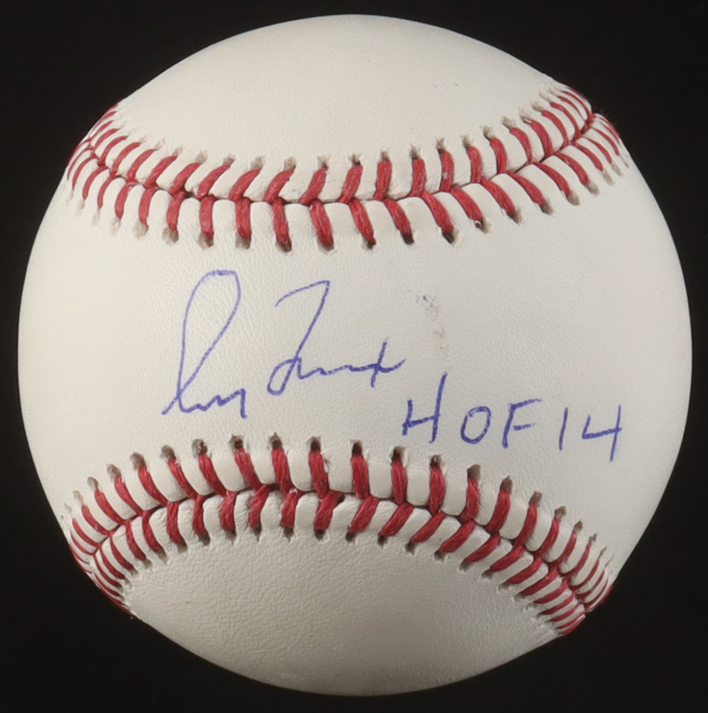 Greg Maddux Signed OML Baseball Inscribed "HOF 14" (Beckett) at PristineAuction.com Greg Maddux Signed OML Baseball Inscribed "HOF 14" (Beckett) at PristineAuction.com