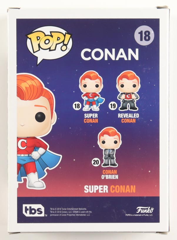 Conan O'Brien Signed "Conan" #18 Funko Pop! Vinyl Figure (PSA) at PristineAuction.com Conan O'Brien Signed "Conan" #18 Funko Pop! Vinyl Figure (PSA) at PristineAuction.com