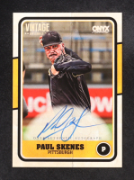 Paul Skenes 2025 Onyx Vintage Baseball Auto #VAPASK at PristineAuction.com