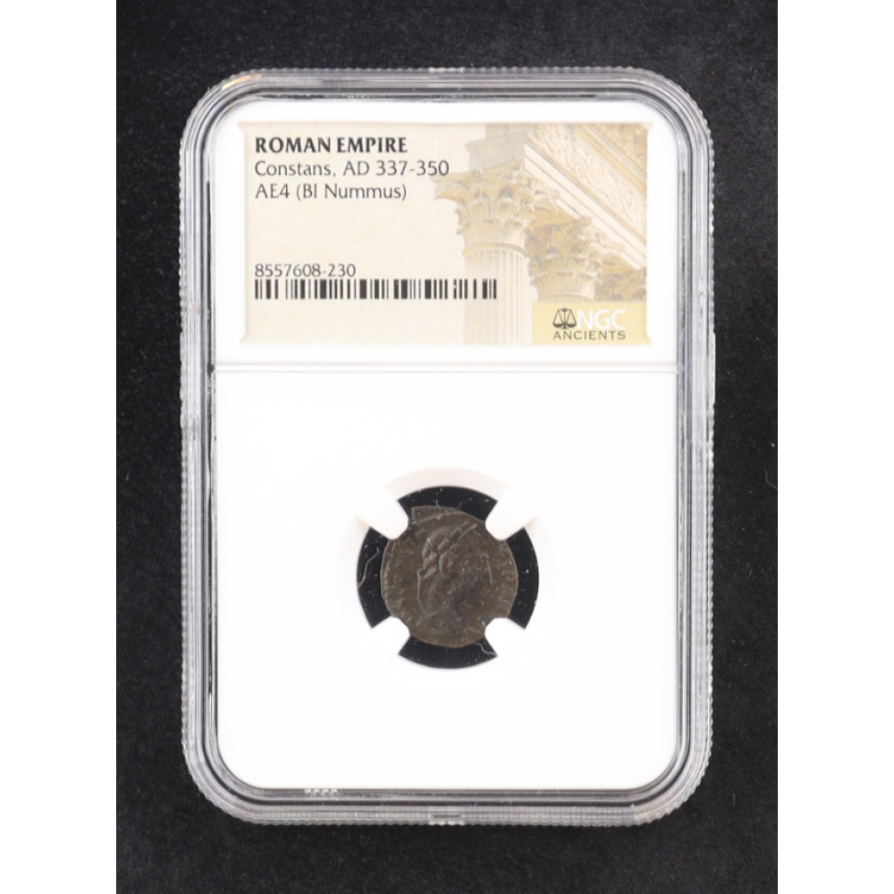 Roman Empire - Constans, AD 337-350, AE4 (BI Nummus) (NGC) at PristineAuction.com