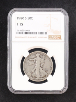 1920-S Walking Silver Half Dollar (NGC F15) at PristineAuction.com