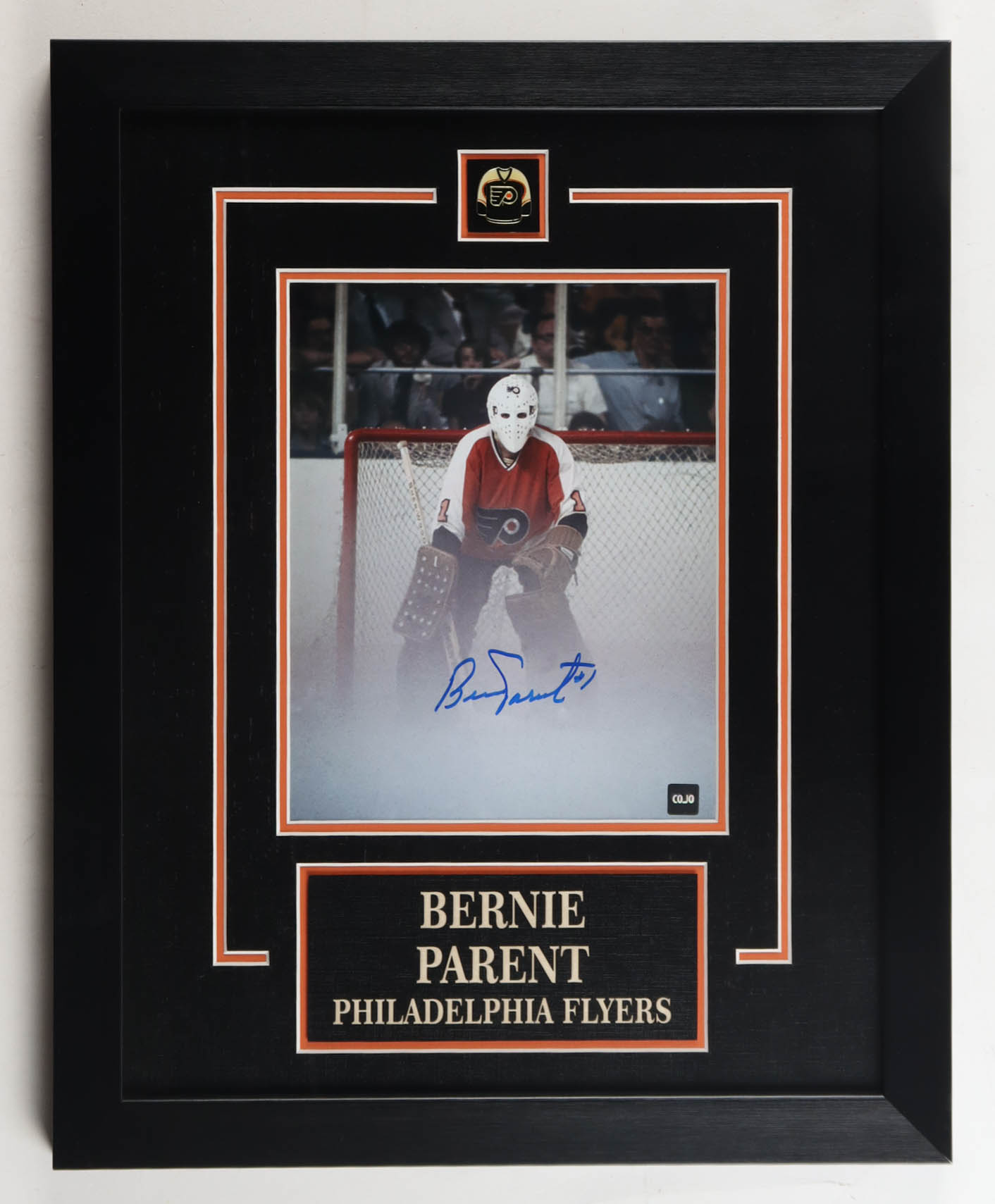 Bernie Parent Signed Flyers Custom Framed Photo (COJO) at PristineAuction.com Bernie Parent Signed Flyers Custom Framed Photo (COJO) at PristineAuction.com