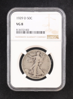 1929-D Walking Silver Half Dollar (NGC VG8) at PristineAuction.com