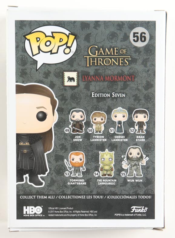 Bella Ramsey Signed "Game of Thrones" #56 Lyanna Mormont Funko Pop! Vinyl Figure (PSA) at PristineAuction.com Bella Ramsey Signed "Game of Thrones" #56 Lyanna Mormont Funko Pop! Vinyl Figure (PSA) at PristineAuction.com