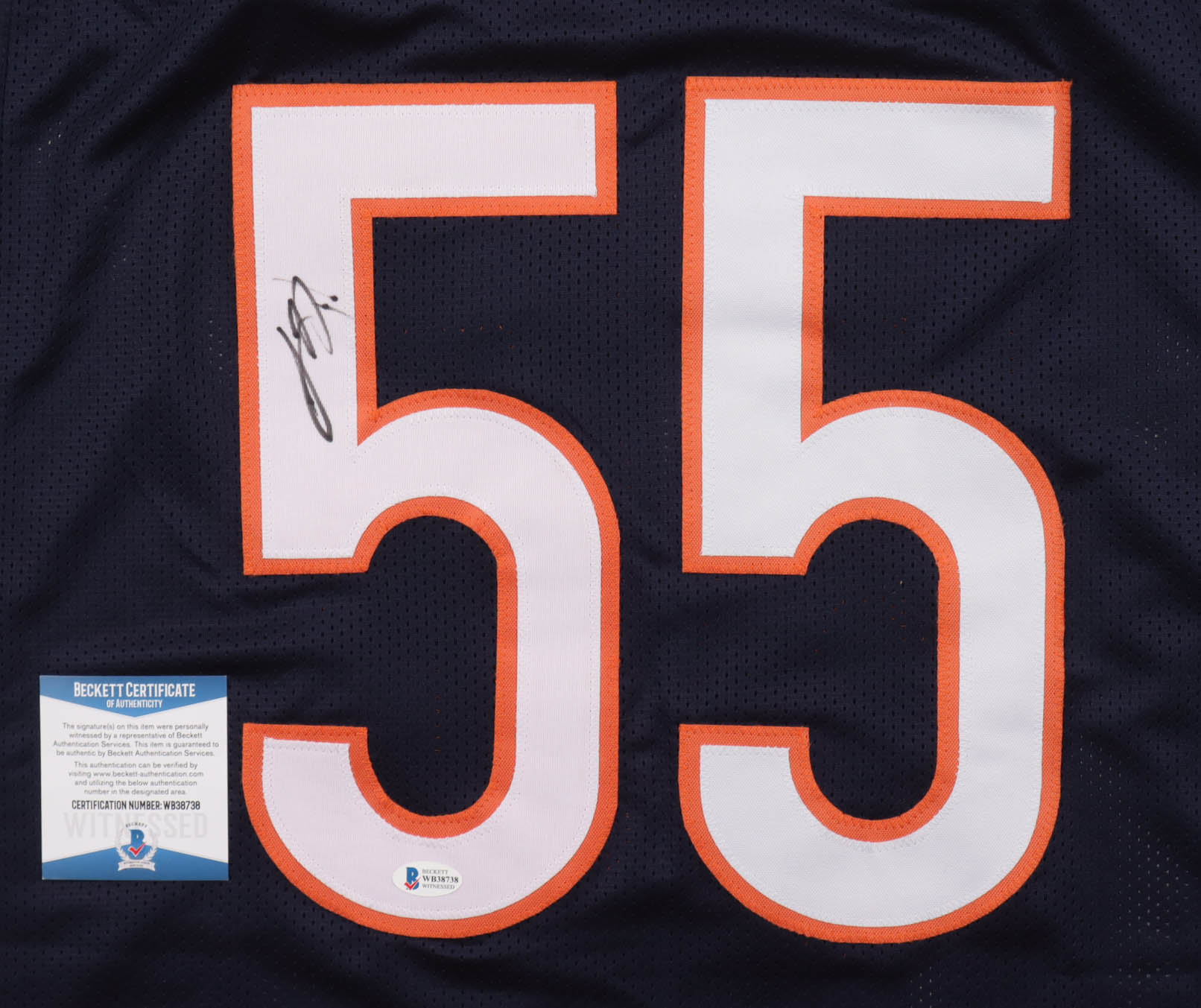 Lance Briggs Signed Jersey (Beckett) at PristineAuction.com Lance Briggs Signed Jersey (Beckett) at PristineAuction.com