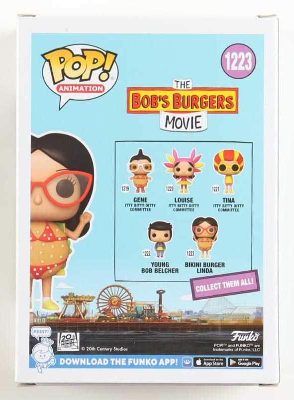 John Roberts Signed "The Bob's Burgers Movie" #1223 Bikini Burger Linda Funko Pop! Vinyl Figure (ACOA) at PristineAuction.com John Roberts Signed "The Bob's Burgers Movie" #1223 Bikini Burger Linda Funko Pop! Vinyl Figure (ACOA) at PristineAuction.com