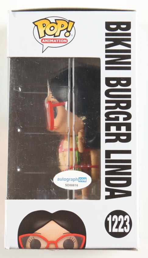 John Roberts Signed "The Bob's Burgers Movie" #1223 Bikini Burger Linda Funko Pop! Vinyl Figure (ACOA) at PristineAuction.com John Roberts Signed "The Bob's Burgers Movie" #1223 Bikini Burger Linda Funko Pop! Vinyl Figure (ACOA) at PristineAuction.com