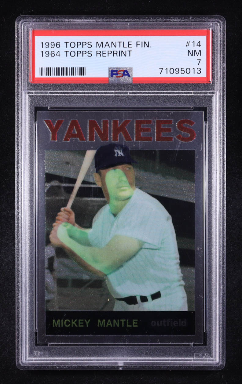 Mickey Mantle 1996 Topps Mantle Finest #14 1964 Topps (PSA 7) at PristineAuction.com Mickey Mantle 1996 Topps Mantle Finest #14 1964 Topps (PSA 7) at PristineAuction.com