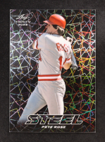Pete Rose 2023 Leaf Trinity Steel Lazer #S-55 at PristineAuction.com