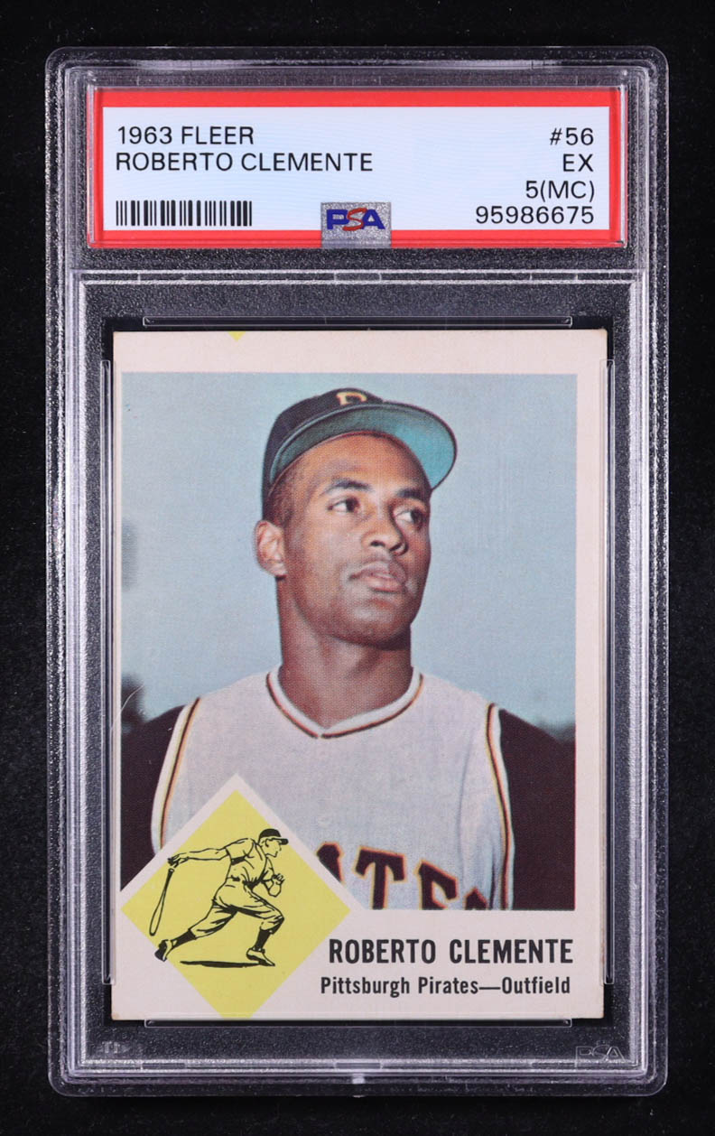 Roberto Clemente 1963 Fleer #56 (PSA 5) (MC) at PristineAuction.com Roberto Clemente 1963 Fleer #56 (PSA 5) (MC) at PristineAuction.com