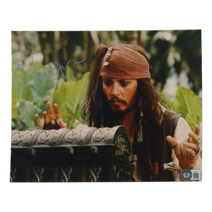 Johnny Depp Signed "Pirates of the Carribbean" 8x10 Photo (Beckett) at PristineAuction.com Johnny Depp Signed "Pirates of the Carribbean" 8x10 Photo (Beckett) at PristineAuction.com