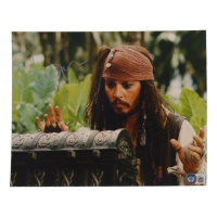 Johnny Depp Signed "Pirates of the Carribbean" 8x10 Photo (Beckett) at PristineAuction.com