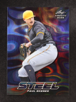 Paul Skenes 2023 Leaf Trinity Steel Mega Box Lava Blue #S-53 RC #56/99 at PristineAuction.com