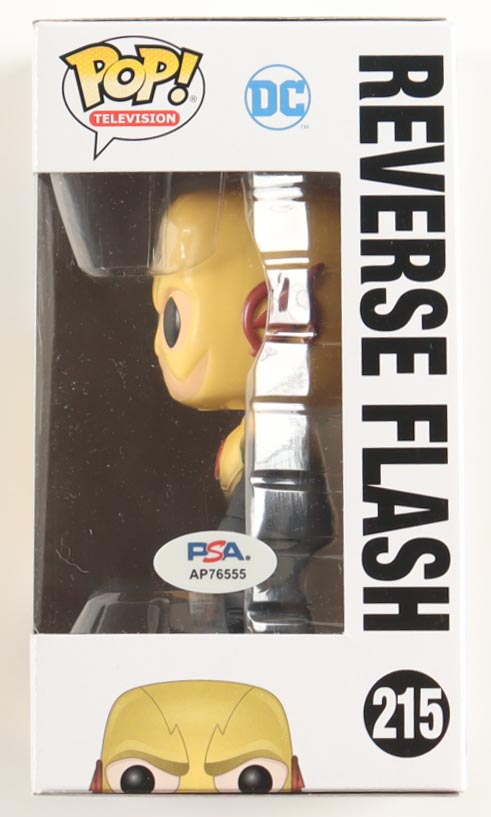 Ezra Miller Signed "The Flash" #215 Reverse Flash Funko Pop! Vinyl Figure (PSA) at PristineAuction.com Ezra Miller Signed "The Flash" #215 Reverse Flash Funko Pop! Vinyl Figure (PSA) at PristineAuction.com